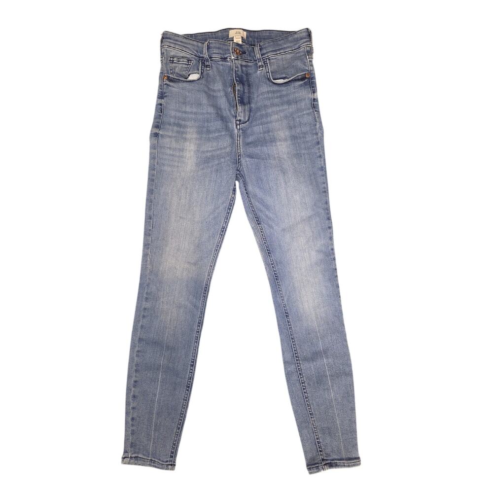 River Island Light Wash Skinny Denim Jeans Women Size US 8 / UK 12